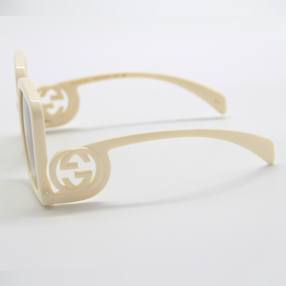 NEW GUCCI GG1326S 002 SQUARE WOMEN NUDE OVERSIZED SUNGLASSES - Picture 8 of 16